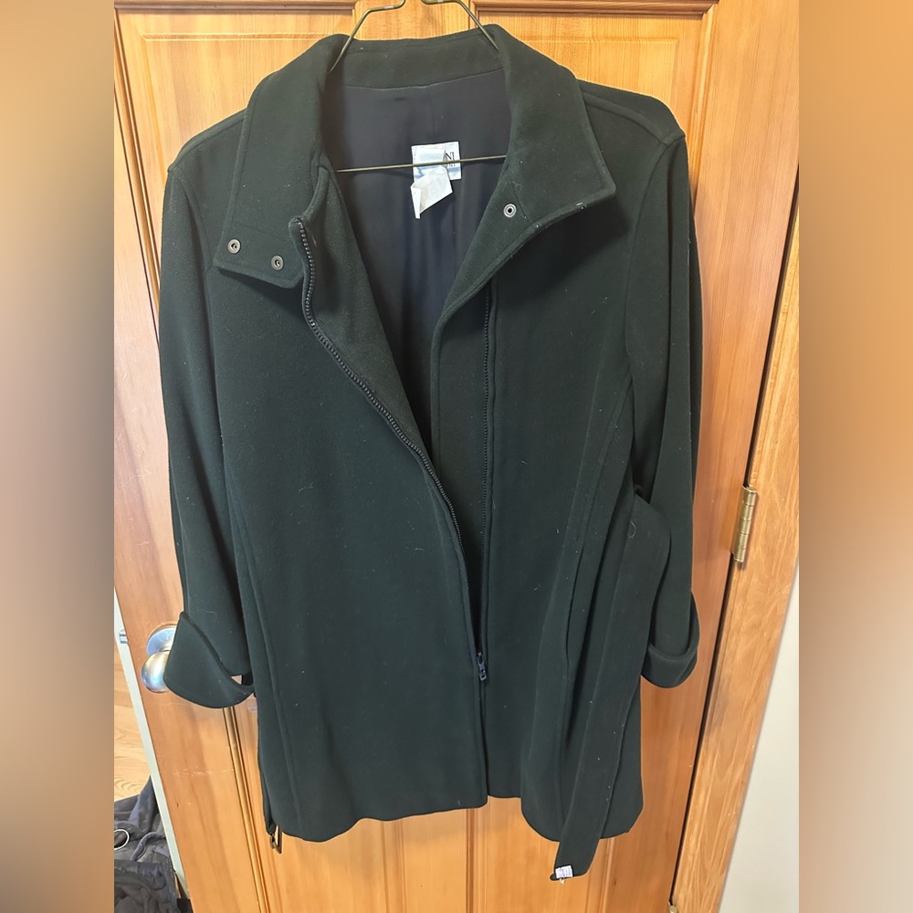 Armani Collezioni Dark Green Trench Coat